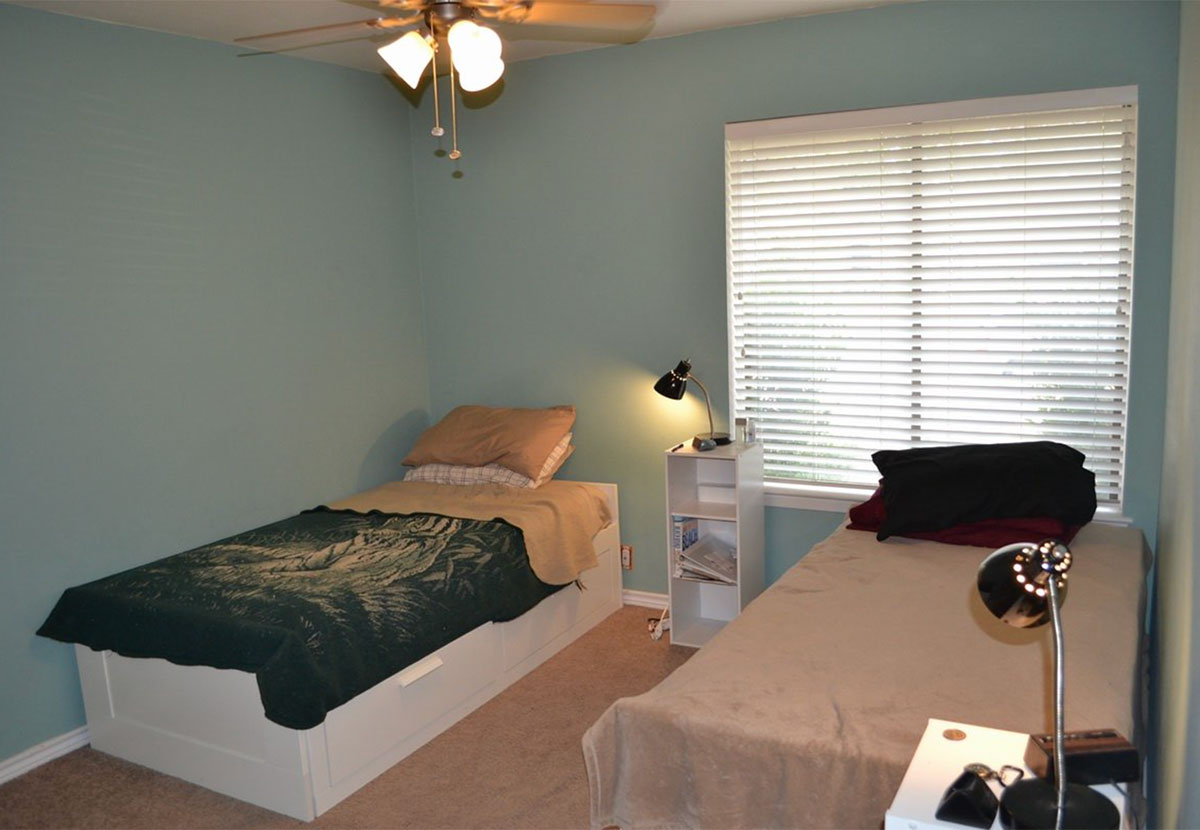 Bedroom at Brightside Sober Living Men's Home