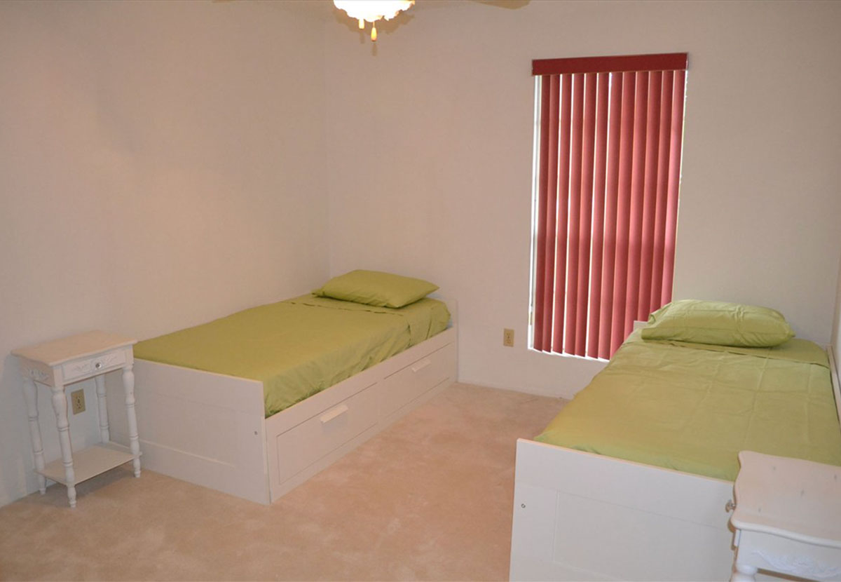 Bedroom at Brightside Sober Living Women's Home